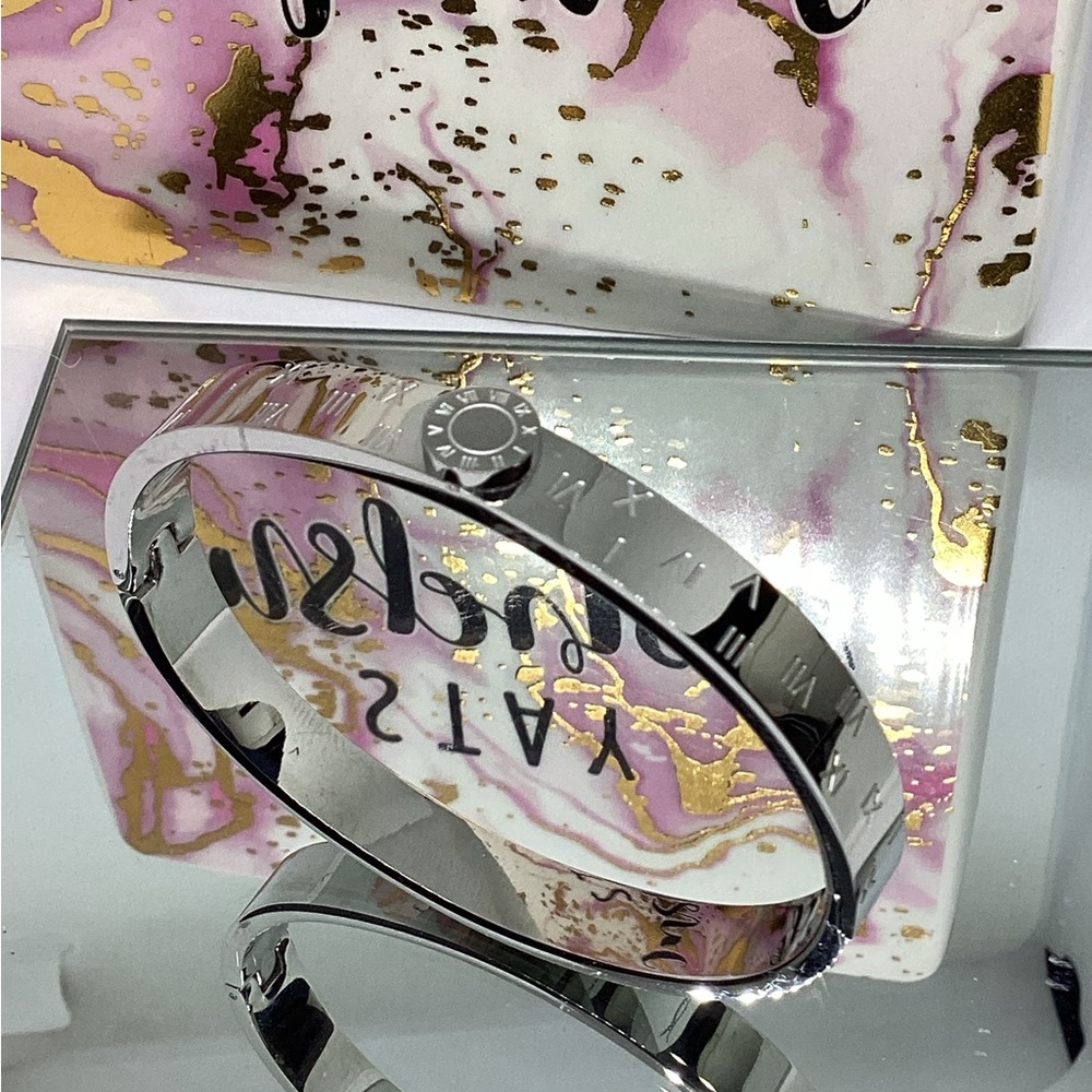 STAINLESS STEEL BRACELET ROMAN NUMBER BRACELET